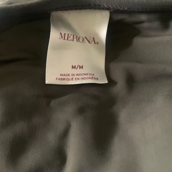MERONA WOMEN'S GRAY SWIM SKIRT‎ WITH DRAWSTRING RUCHED SIDES SIZE MEDIUM-EUC - Picture 4 of 4